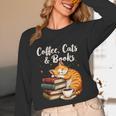 Coffee Cats & Books Lover For Women & Girls Coffee Unisex Long Sleeve T-Shirt Coffee Cats & Books Lover For Women & Girls Coffee Unisex Long Sleeve T-Shirt
