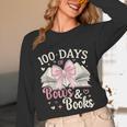 Coquette 100 Days Of Bows Books Reading 100th Day Of School Unisex Long Sleeve T-Shirt Coquette 100 Days Of Bows Books Reading 100th Day Of School Unisex Long Sleeve T-Shirt