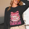Coquette Bow All Booked For Valentines Teacher Book Unisex Long Sleeve T-Shirt Coquette Bow All Booked For Valentines Teacher Book Unisex Long Sleeve T-Shirt