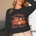Cozy Readers Book Society Teacher Reading Floral Pumpkin Tee Unisex Long Sleeve T-Shirt Cozy Readers Book Society Teacher Reading Floral Pumpkin Tee Unisex Long Sleeve T-Shirt