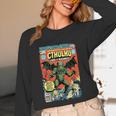 Cthulhu Lord Of Madness Vintage Comic Book Cover Unisex Long Sleeve T-Shirt Cthulhu Lord Of Madness Vintage Comic Book Cover Unisex Long Sleeve T-Shirt