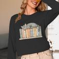 Cute Cat Sleeping On Books Unisex Long Sleeve T-Shirt