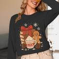 Cute Christmas Books Gingerbread Xmas Book Lover Teacher Unisex Long Sleeve T-Shirt