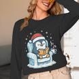 Cute Christmas Penguin Reading Book Cozy Winter Holiday Art Unisex Long Sleeve T-Shirt Cute Christmas Penguin Reading Book Cozy Winter Holiday Art Unisex Long Sleeve T-Shirt
