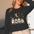 Cute Ghost Drinking Coffee Halloween Fall Ghost Book Reading Unisex Long Sleeve T-Shirt Cute Ghost Drinking Coffee Halloween Fall Ghost Book Reading Unisex Long Sleeve T-Shirt
