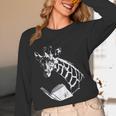 Cute Giraffe Wear Glasses Reading Book Librarian Bookworm Unisex Long Sleeve T-Shirt