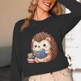 Cute Hedgehog Book Lover Readers Animal Reading Unisex Long Sleeve T-Shirt Cute Hedgehog Book Lover Readers Animal Reading Unisex Long Sleeve T-Shirt