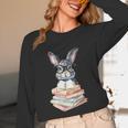 Cute Reading Bunny With Glasses Books Reader Book Bookworm Unisex Long Sleeve T-Shirt Cute Reading Bunny With Glasses Books Reader Book Bookworm Unisex Long Sleeve T-Shirt
