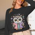 Cute Reading Owl Book Lover Teacher Librarian Bookworm Unisex Long Sleeve T-Shirt Cute Reading Owl Book Lover Teacher Librarian Bookworm Unisex Long Sleeve T-Shirt
