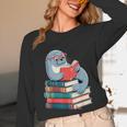 Cute Reading Seal On Books Book Lover Unisex Long Sleeve T-Shirt