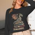 Dragon Fantasy Book Lover Book Nerd Unisex Long Sleeve T-Shirt
