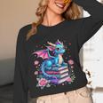 Dragons And Books Dragon Reading Book Lover Girl Bookworm Unisex Long Sleeve T-Shirt Dragons And Books Dragon Reading Book Lover Girl Bookworm Unisex Long Sleeve T-Shirt