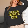 Dungeon Crawler Carl Yellow Text Logo LitRPG Series Book Unisex Long Sleeve T-Shirt Dungeon Crawler Carl Yellow Text Logo LitRPG Series Book Unisex Long Sleeve T-Shirt