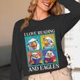 Eagle Love Reading And Eagles Child Book Lover Unisex Long Sleeve T-Shirt