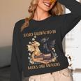 Easily Distracted By Books & Dragons Librarian Book Lover Unisex Long Sleeve T-Shirt