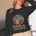 Education Freedom Teacher Books Black History Month Unisex Long Sleeve T-Shirt