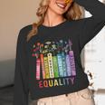 Equality Books Peace Love Compassion LGBT Gay Lesbian Pride Unisex Long Sleeve T-Shirt