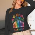 Equality Love Peace Compassion Books Protest Women Girls Kid Unisex Long Sleeve T-Shirt