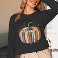 Fall Book Pumpkin Halloween Teacher Librarian Thanksgiving Unisex Long Sleeve T-Shirt