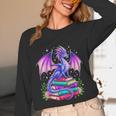 Fantasy Dragon Reading Books Bookworm Unisex Long Sleeve T-Shirt Fantasy Dragon Reading Books Bookworm Unisex Long Sleeve T-Shirt