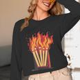 Flames And Lighter Costume For Matchbook Lovers Unisex Long Sleeve T-Shirt Flames And Lighter Costume For Matchbook Lovers Unisex Long Sleeve T-Shirt