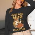 Floral Cow Reading Pun Just One More Chapter Cozy Book Lover Unisex Long Sleeve T-Shirt Floral Cow Reading Pun Just One More Chapter Cozy Book Lover Unisex Long Sleeve T-Shirt