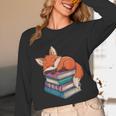 Fox Reading Book Pajama Sleep Unisex Long Sleeve T-Shirt Fox Reading Book Pajama Sleep Unisex Long Sleeve T-Shirt