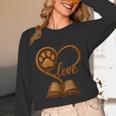 Girl Who Loves Dogs & Books Heart Dog Lover Reader Reeding Unisex Long Sleeve T-Shirt Girl Who Loves Dogs & Books Heart Dog Lover Reader Reeding Unisex Long Sleeve T-Shirt