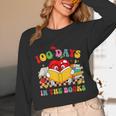 Groovy 100 Days In The Books Reading 100th Day Of School Unisex Long Sleeve T-Shirt