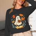Halloween Cute Ghost Shirt Reading Books Ghost Unisex Long Sleeve T-Shirt Halloween Cute Ghost Shirt Reading Books Ghost Unisex Long Sleeve T-Shirt