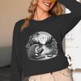 Hedgehog Reading Book Full Moon Lake Scenery Unisex Long Sleeve T-Shirt Hedgehog Reading Book Full Moon Lake Scenery Unisex Long Sleeve T-Shirt