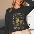 On My Way To Hoard Books And Cause Chaos Tom Foolery Frog Unisex Long Sleeve T-Shirt On My Way To Hoard Books And Cause Chaos Tom Foolery Frog Unisex Long Sleeve T-Shirt