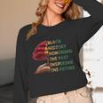 Honoring Past Inspiring Future History Month Tree Book Unisex Long Sleeve T-Shirt