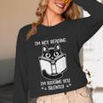 I’m Not Reading I’m Judging You Silently Fun Cat Book Lover Unisex Long Sleeve T-Shirt