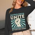 Introverts Unite Separately Introverted Antisocial Unisex Long Sleeve T-Shirt Introverts Unite Separately Introverted Antisocial Unisex Long Sleeve T-Shirt