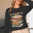 Its Okay Not To Be Okay Mental Health Awareness Floral Books Unisex Long Sleeve T-Shirt