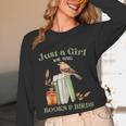 Just a Girl Who Loves Books And Birds Book Reading Bird Love Unisex Long Sleeve T-Shirt Just a Girl Who Loves Books And Birds Book Reading Bird Love Unisex Long Sleeve T-Shirt