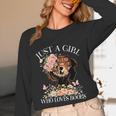 Just A Girl Who Loves Books Book Lover Reading For Women Unisex Long Sleeve T-Shirt