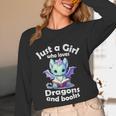 Just a Girl Who Loves Dragons And Books Dragon For Kids Unisex Long Sleeve T-Shirt Just a Girl Who Loves Dragons And Books Dragon For Kids Unisex Long Sleeve T-Shirt