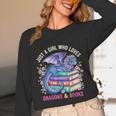 Just a Girl Who Loves Dragons And Books Dragon Reading Unisex Long Sleeve T-Shirt Just a Girl Who Loves Dragons And Books Dragon Reading Unisex Long Sleeve T-Shirt