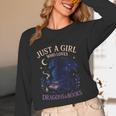Just a Girl Who Loves Dragons And Books Fantasy Unisex Long Sleeve T-Shirt Just a Girl Who Loves Dragons And Books Fantasy Unisex Long Sleeve T-Shirt