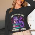 Just a Girl Who Loves Dragons And Books Reading Unisex Long Sleeve T-Shirt Just a Girl Who Loves Dragons And Books Reading Unisex Long Sleeve T-Shirt
