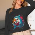 Kawaii Shark Reads Book Reading Library Book Bookworm Unisex Long Sleeve T-Shirt Kawaii Shark Reads Book Reading Library Book Bookworm Unisex Long Sleeve T-Shirt