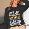 LGBTQ Quote Live Life Like A Banned Rainbow Book Unisex Long Sleeve T-Shirt LGBTQ Quote Live Life Like A Banned Rainbow Book Unisex Long Sleeve T-Shirt