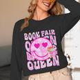 Library Book Fair Queen Vibe Groovy Tie Dye School Reading Unisex Long Sleeve T-Shirt Library Book Fair Queen Vibe Groovy Tie Dye School Reading Unisex Long Sleeve T-Shirt