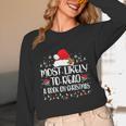 Most Likely To Read A Book On Christmas Family Matching Unisex Long Sleeve T-Shirt Most Likely To Read A Book On Christmas Family Matching Unisex Long Sleeve T-Shirt