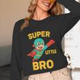 Little Cute Superhero Brother Comic Book Baby Bro Unisex Long Sleeve T-Shirt Little Cute Superhero Brother Comic Book Baby Bro Unisex Long Sleeve T-Shirt