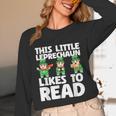 This Little Leprechaun Likes To Read St Patrick's Day Book Unisex Long Sleeve T-Shirt