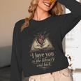 I Love You To The Library And Back Anatomical Heart Book Unisex Long Sleeve T-Shirt I Love You To The Library And Back Anatomical Heart Book Unisex Long Sleeve T-Shirt