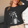 I Love Trashy Book Club Raccoon No Shelf Control Weirdcore Unisex Long Sleeve T-Shirt